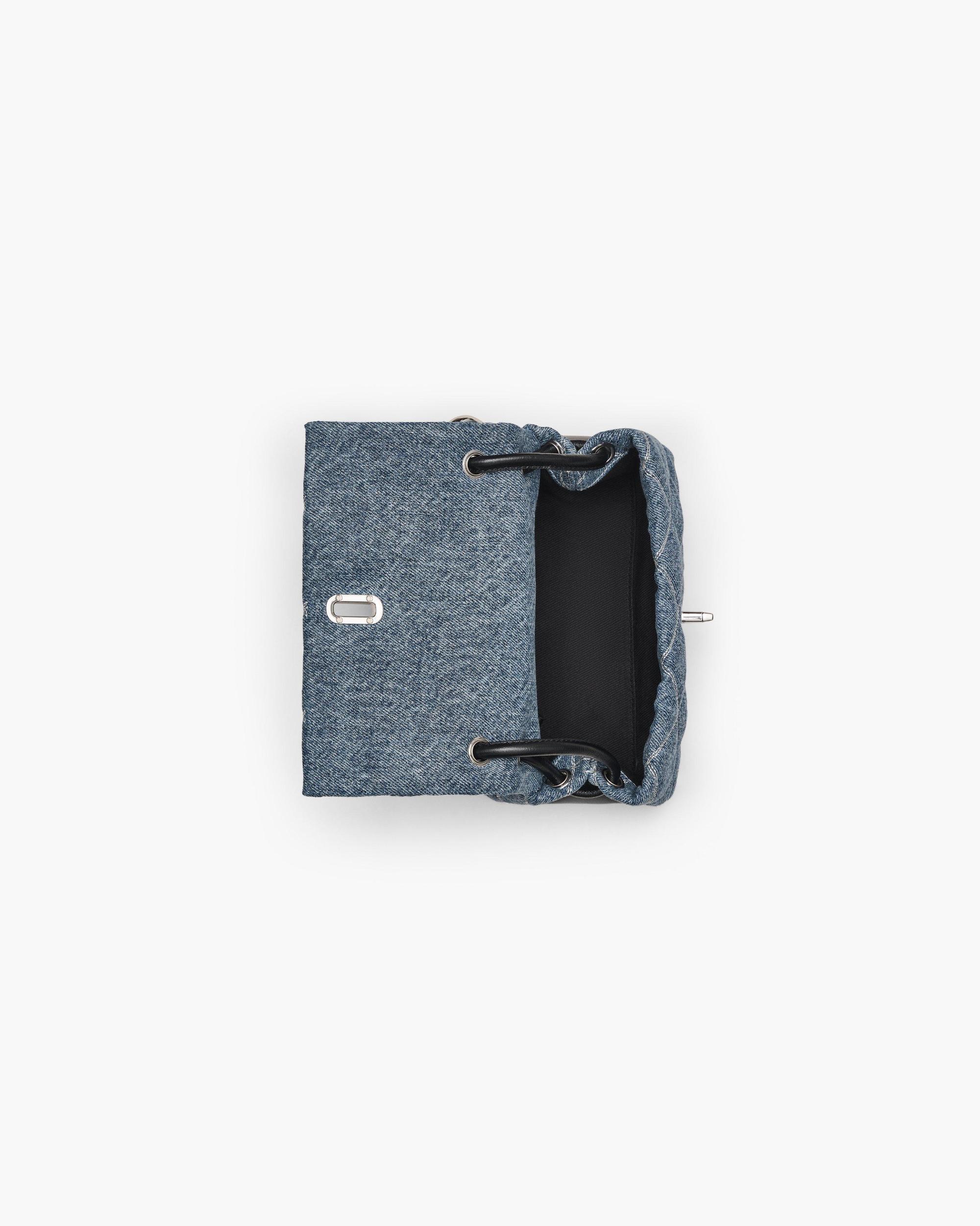 The Quilted Denim Mini Dual Shoulder Bag Product Image