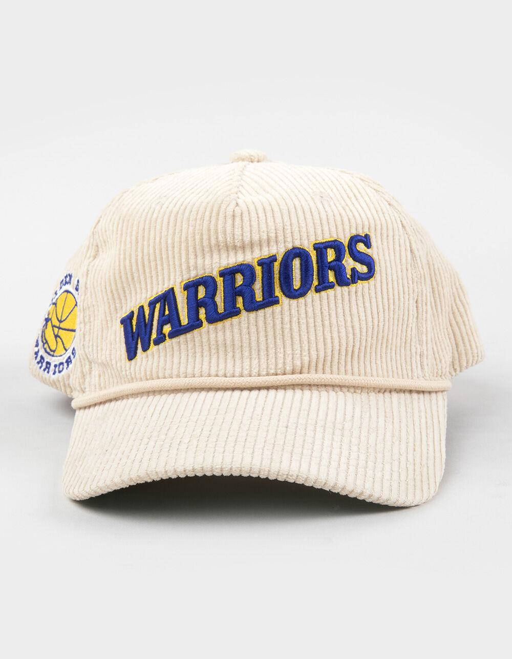 MITCHELL & NESS Golden State Warriors Corduroy Snapback Hat  - IVORY Product Image