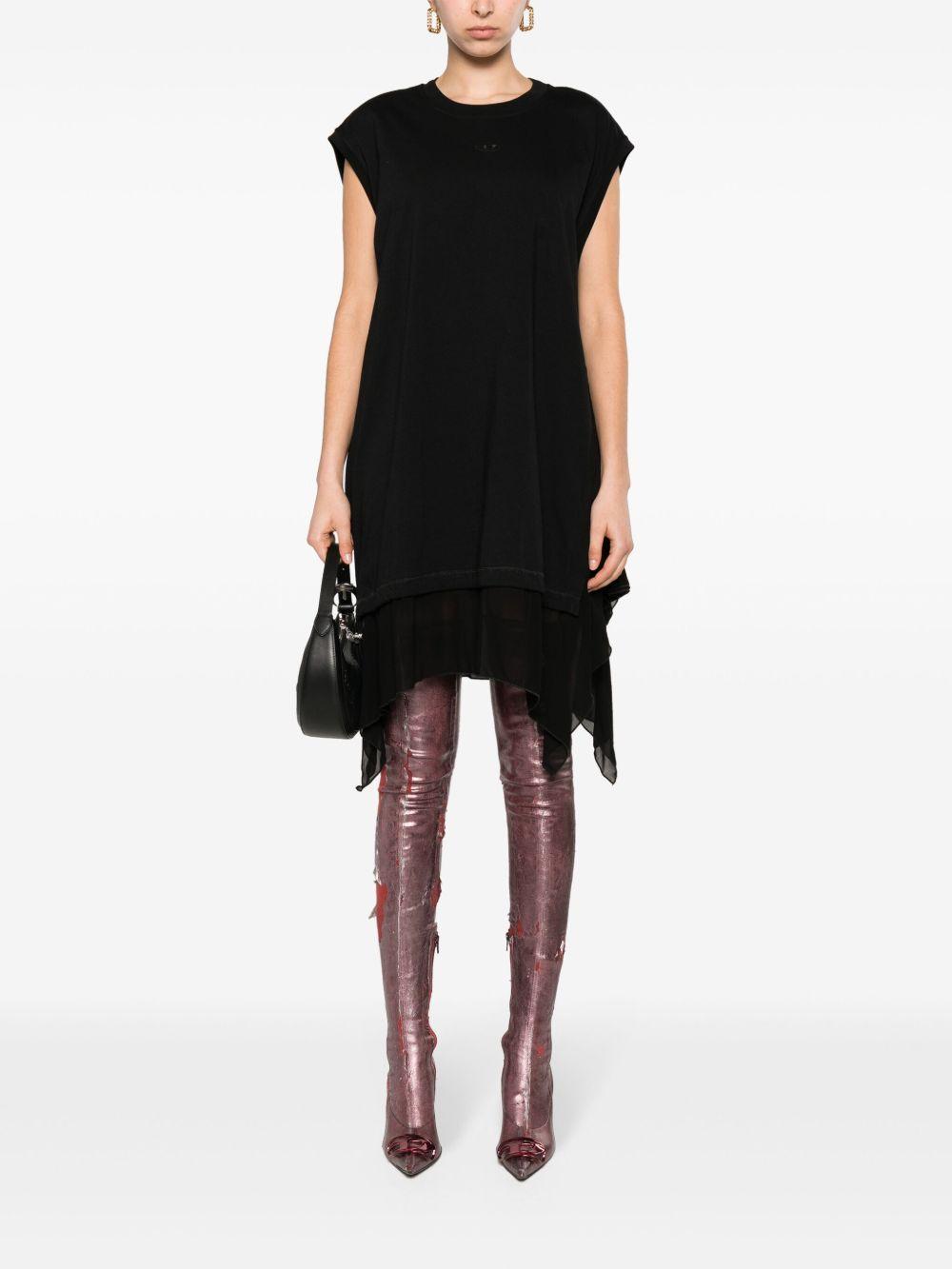 asymmetric cotton T-shirt dress Product Image