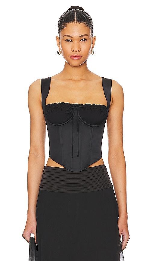 Ruched Cup Bustier Top GUIZIO Product Image