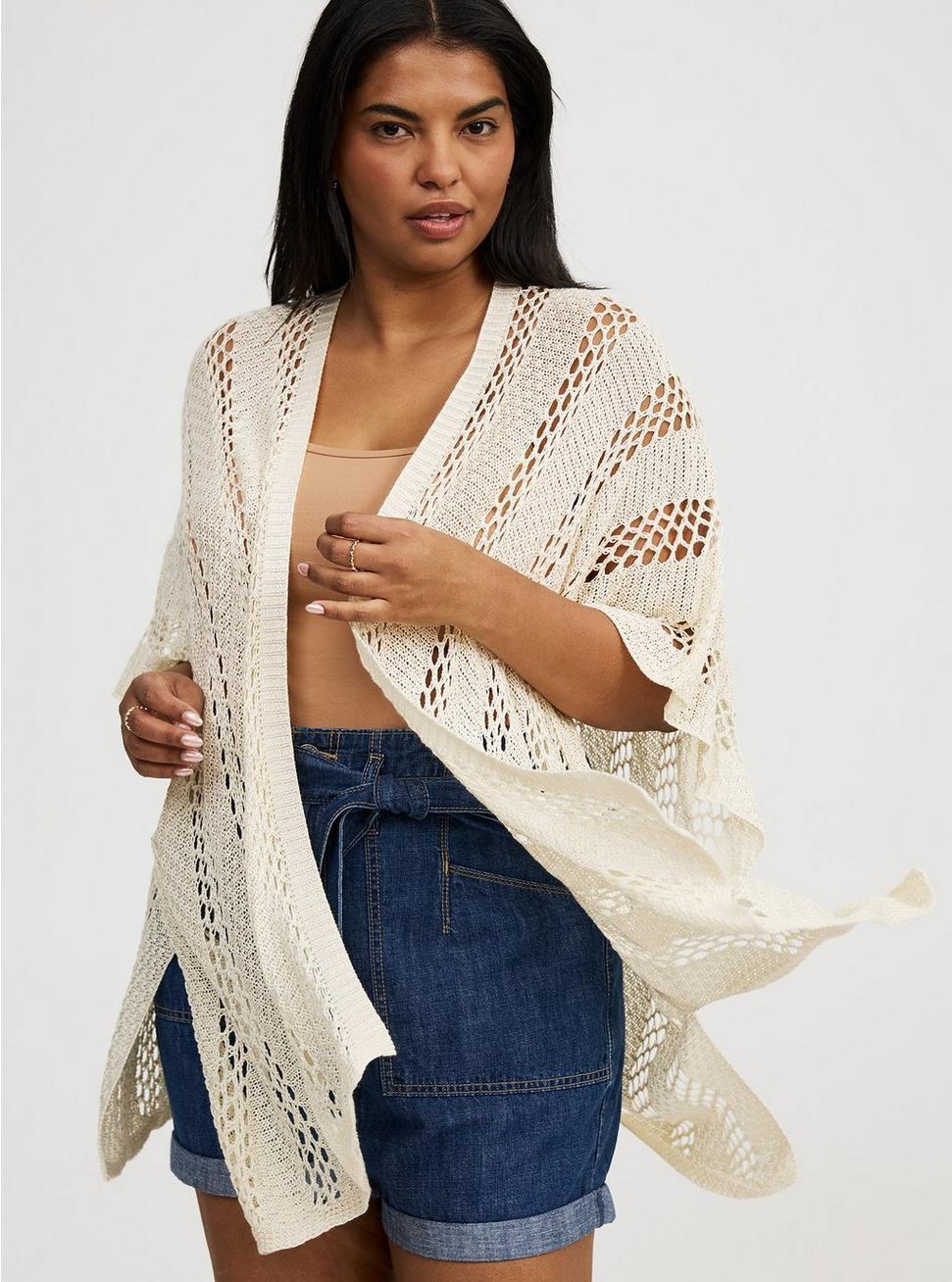Open Knit Ruana Product Image