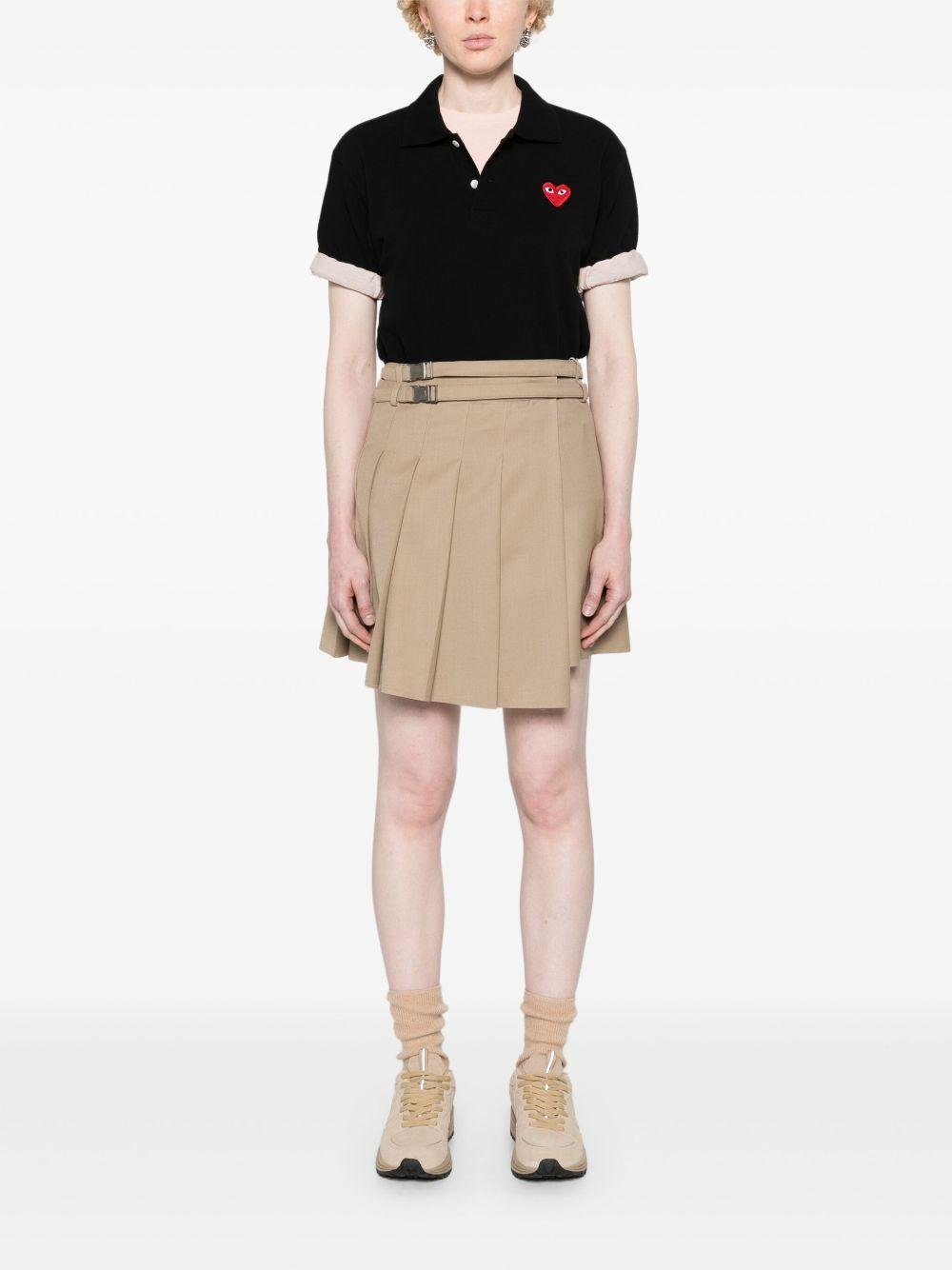 heart-patch piqué polo shirt Product Image