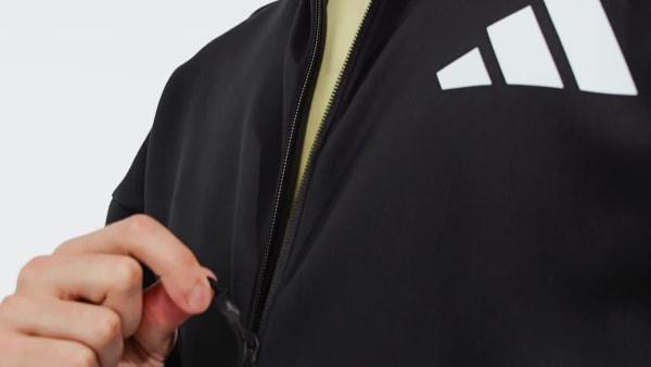adidas Z.N.E. Full-Zip Hooded Track Jacket Black S Mens Product Image