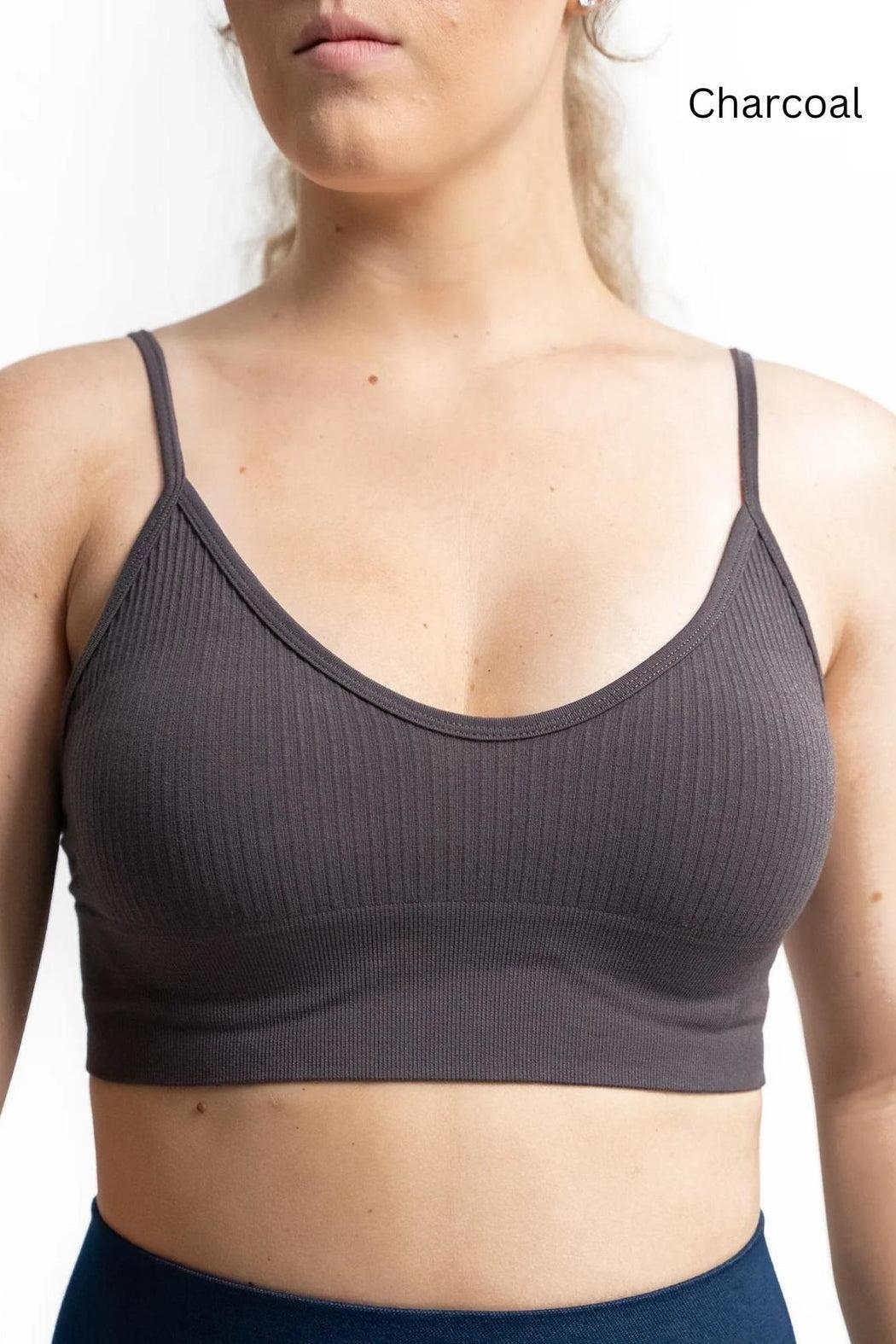Ribbed Bra With Adjustable Straps Product Image