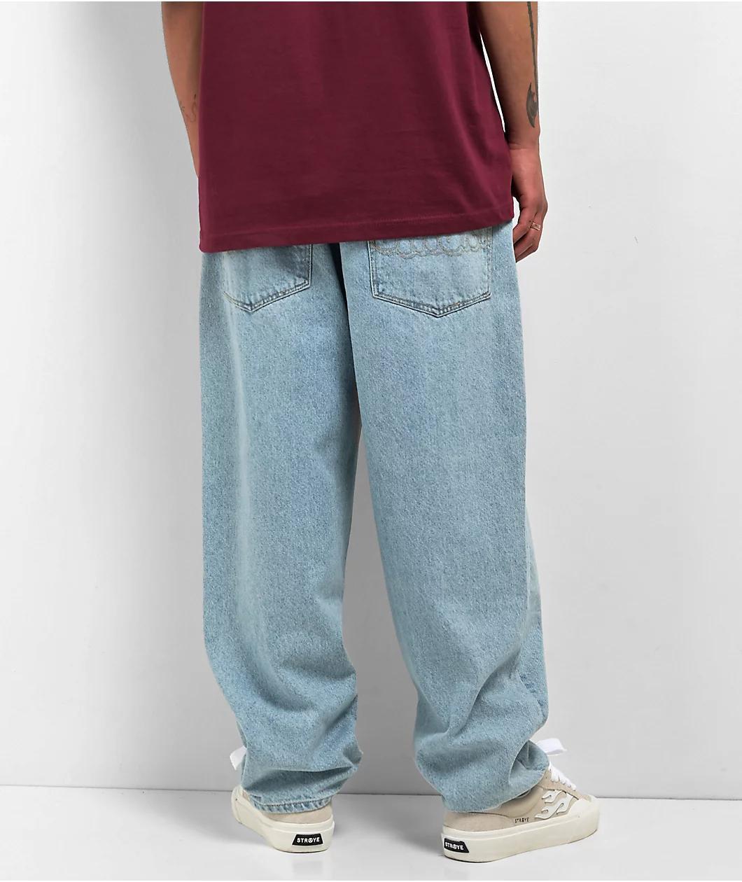 Empyre Ultra Loose Fit Colby Light Wash Skate Jeans Product Image