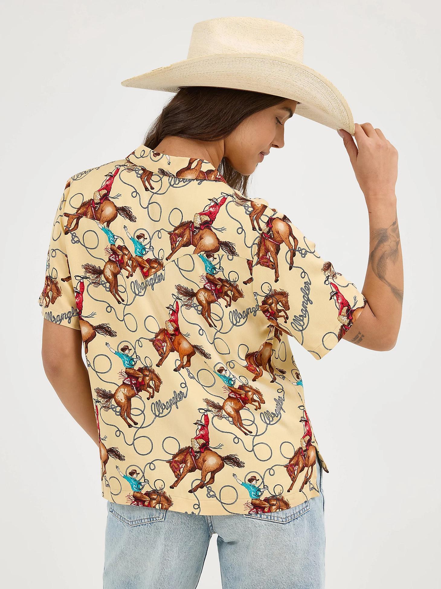Women's Wrangler Retro® Cowgirl Camp Shirt | Women's TOPS | Wrangler® Product Image