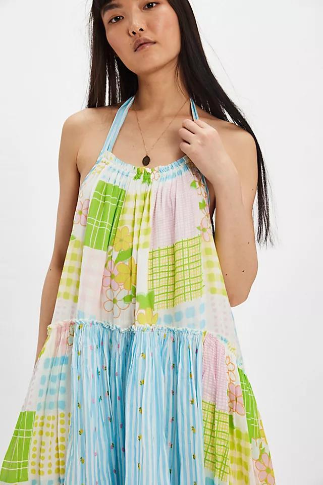Patched And Pretty Midi Dress Product Image