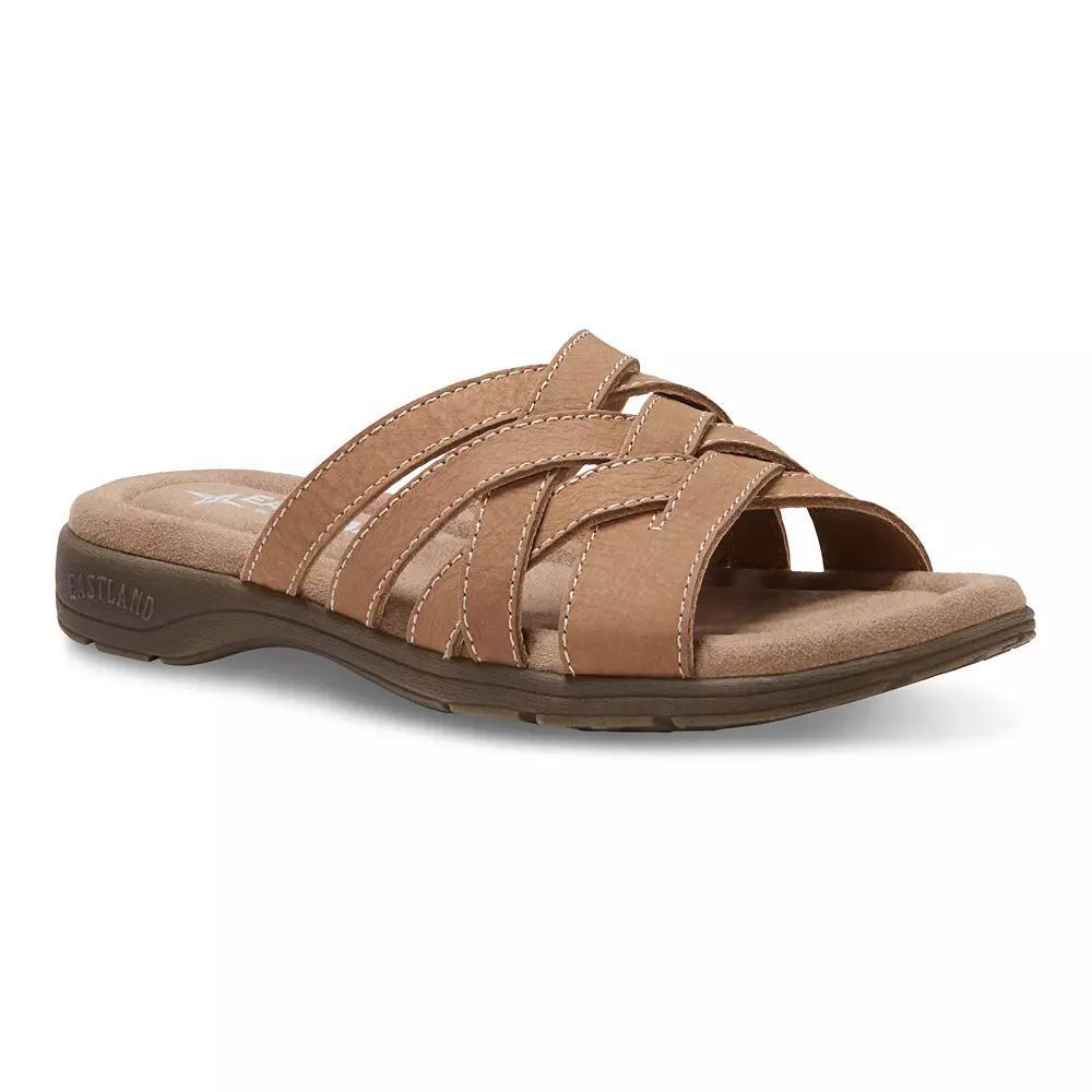 Eastland Hazel Women's Leather Slide Sandals, Size: 9, Light Blue Product Image