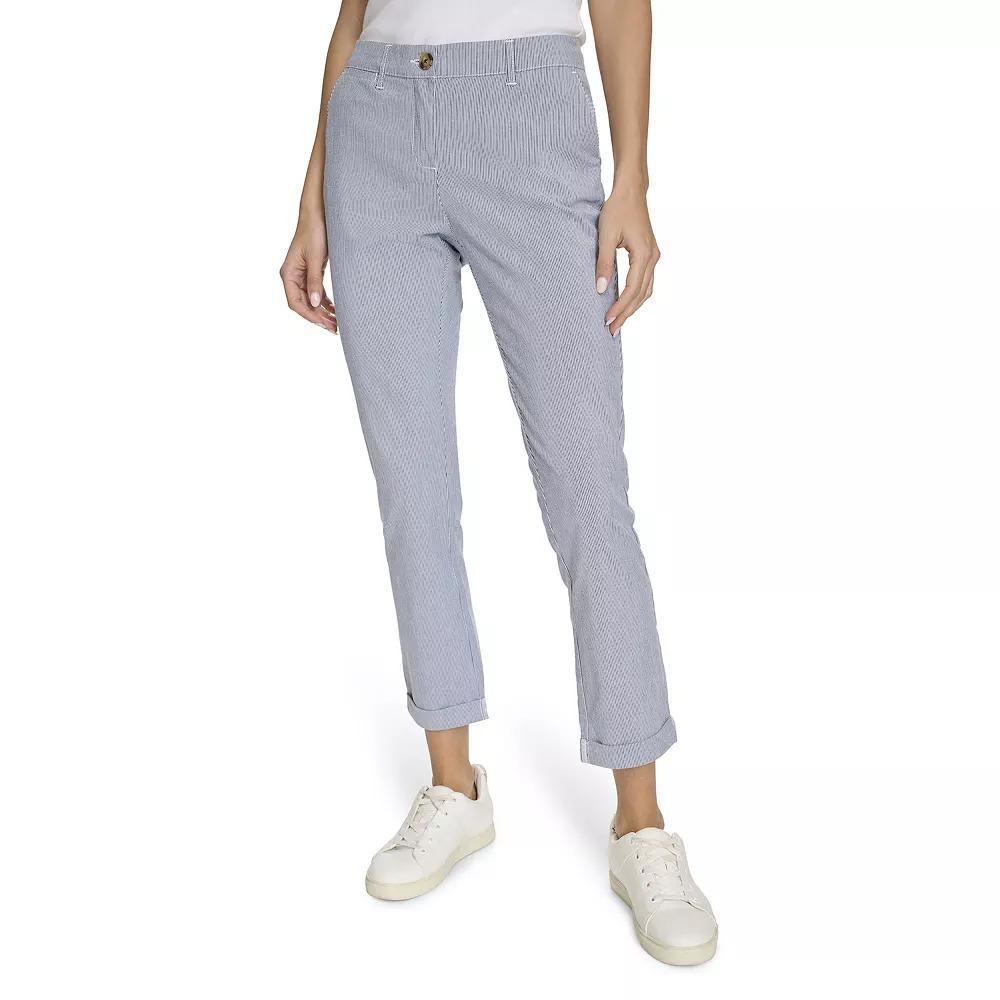 Women's Nautica Montauk Chino Pants, Size: 6, Blue Stripe Product Image