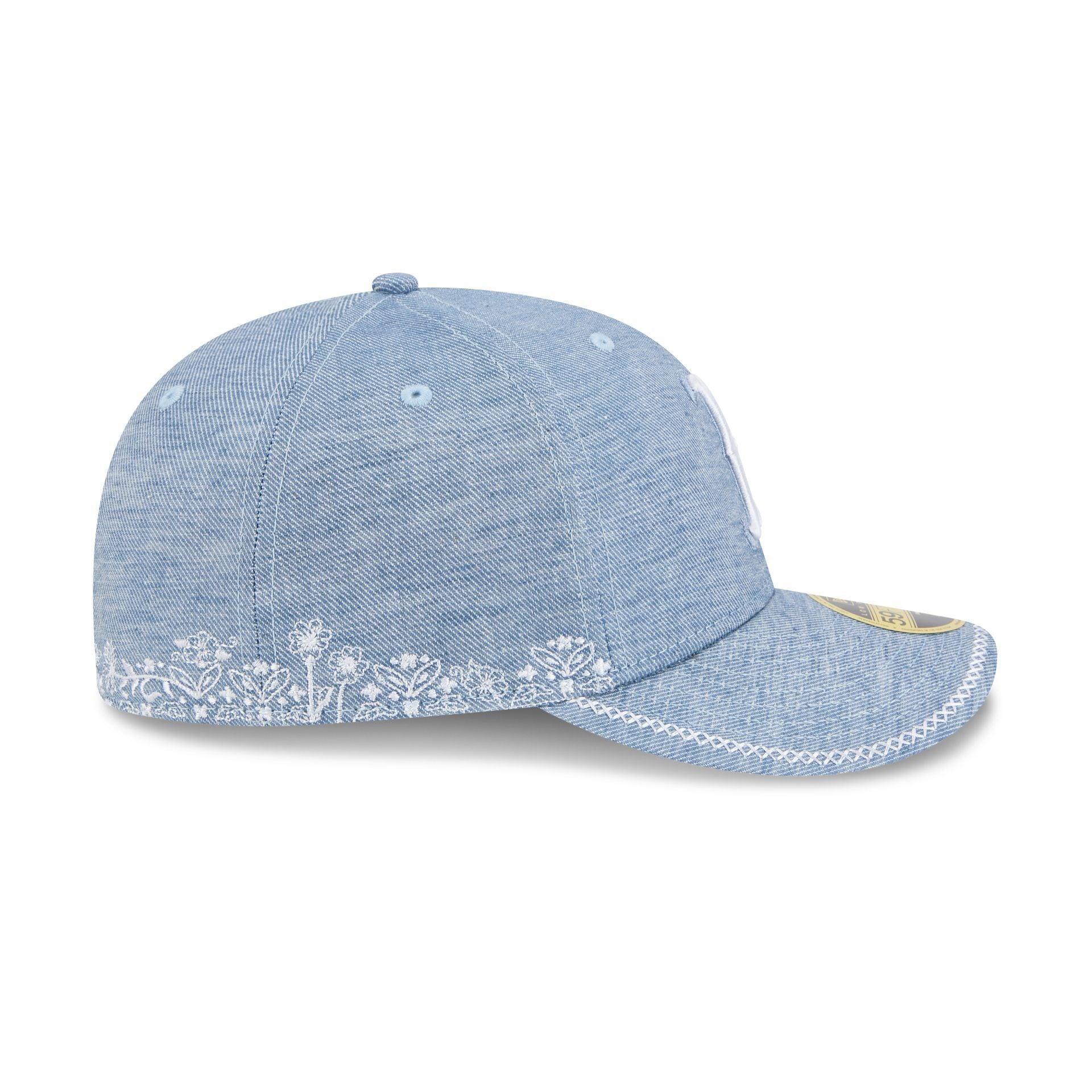 Houston Astros Hand Stitched Chambray Low Profile 59FIFTY Fitted Hat Male Product Image