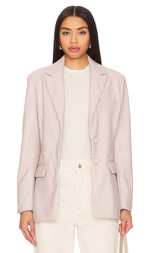 Aria Faux Leather Blazer Steve Madden Product Image