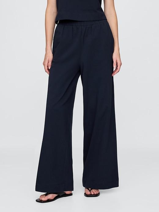 Heavyweight Organic Cotton Wide-Leg Pants Product Image
