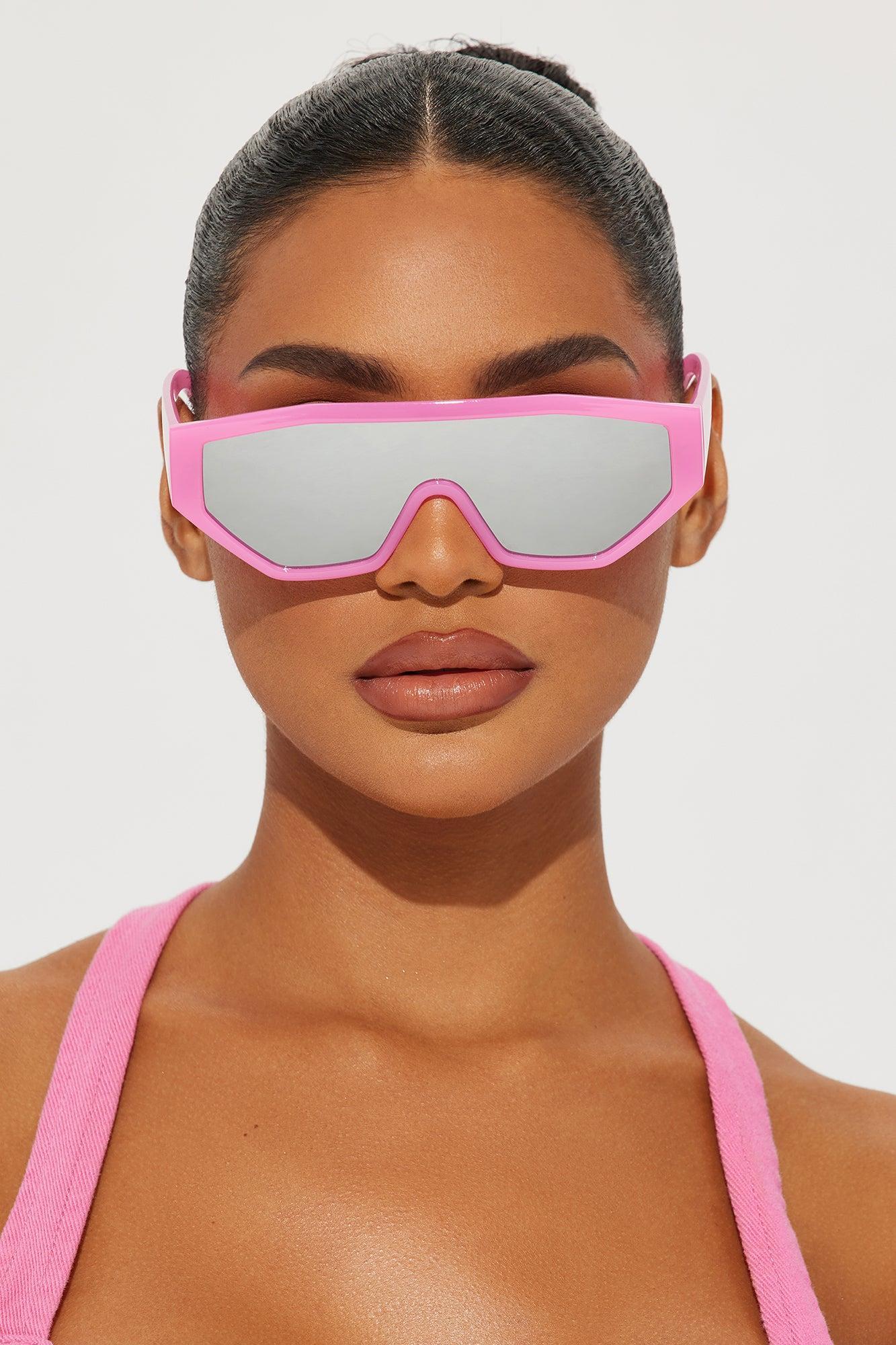 Show Stunner Sunglasses - Pink Product Image