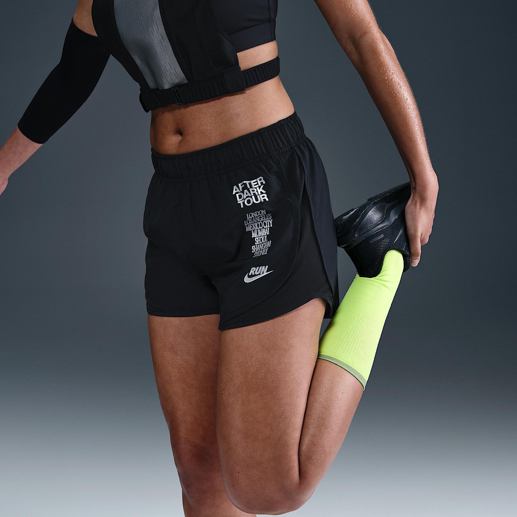 Nike Tempo Women's Dri-FIT Mid-Rise Brief-Lined Running Shorts Product Image