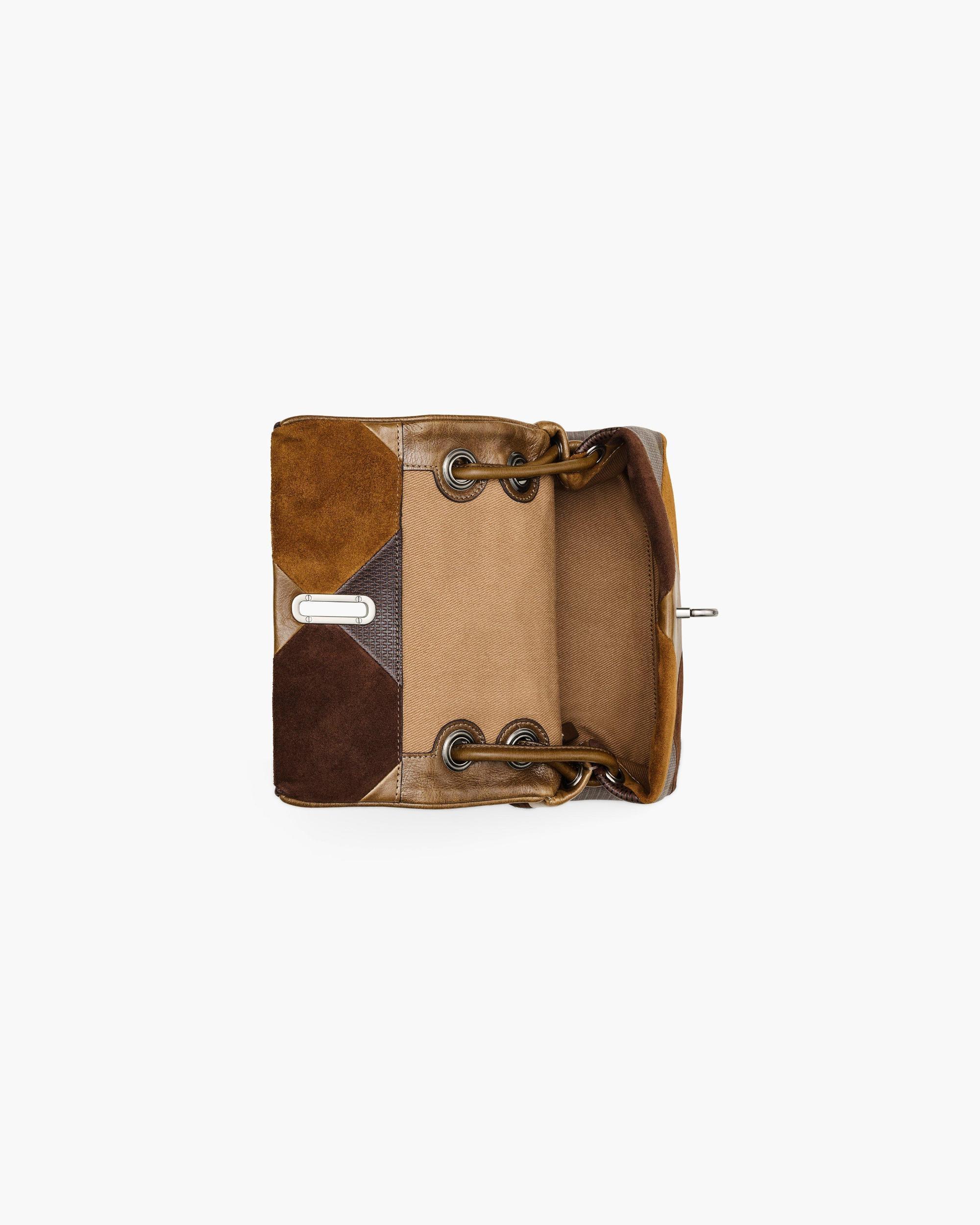 The Suede Patchwork Mini Dual Shoulder Bag Product Image