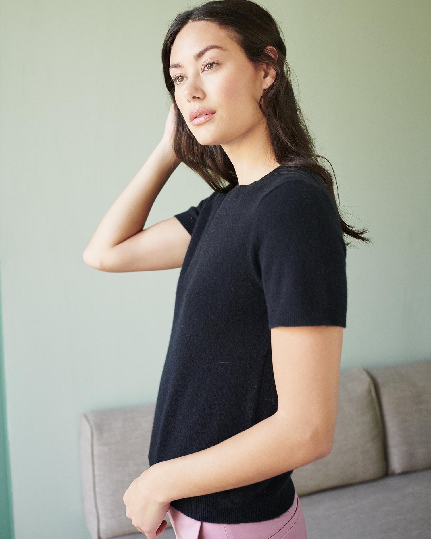 Quince | Women's Mongolian Cashmere T-Shirt Product Image
