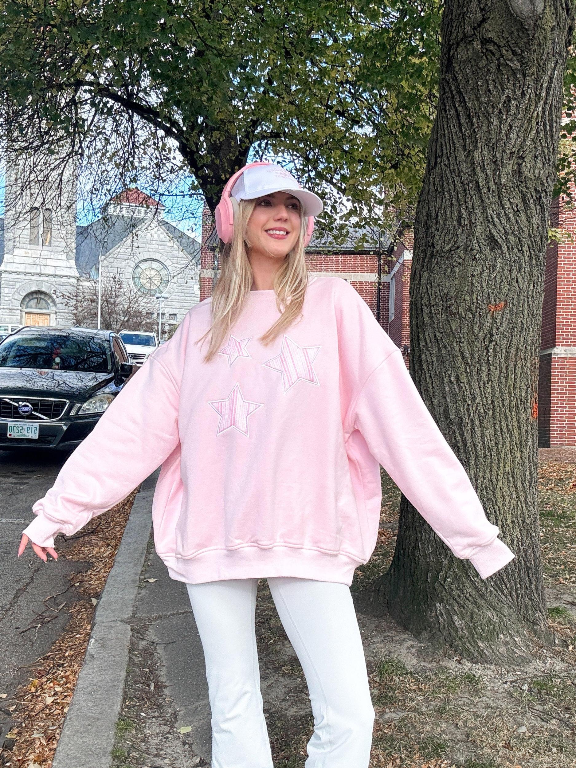 Star Lux Striped Sweatshirt Product Image