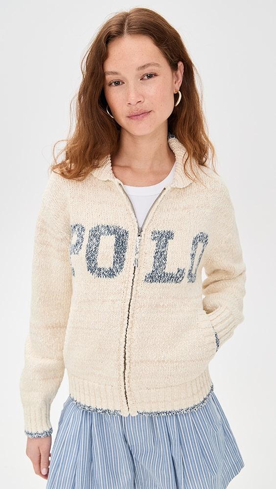 Polo Ralph Lauren Long Sleeve Collared Cardigan | Shopbop Product Image