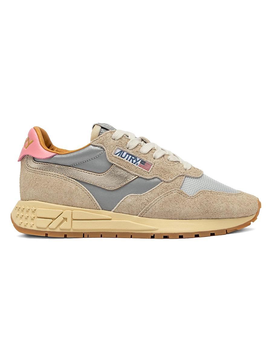 Womens Reelwind Leather & Mesh Low-Top Sneakers Product Image
