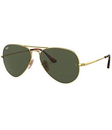 Ray-Ban Unisex 58mm Gradient Aviator Sunglasses in Black at Nordstrom Product Image