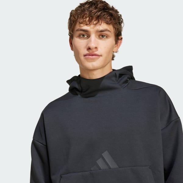 adidas Z.N.E. Hoodie Medium Grey Heather S Mens Product Image
