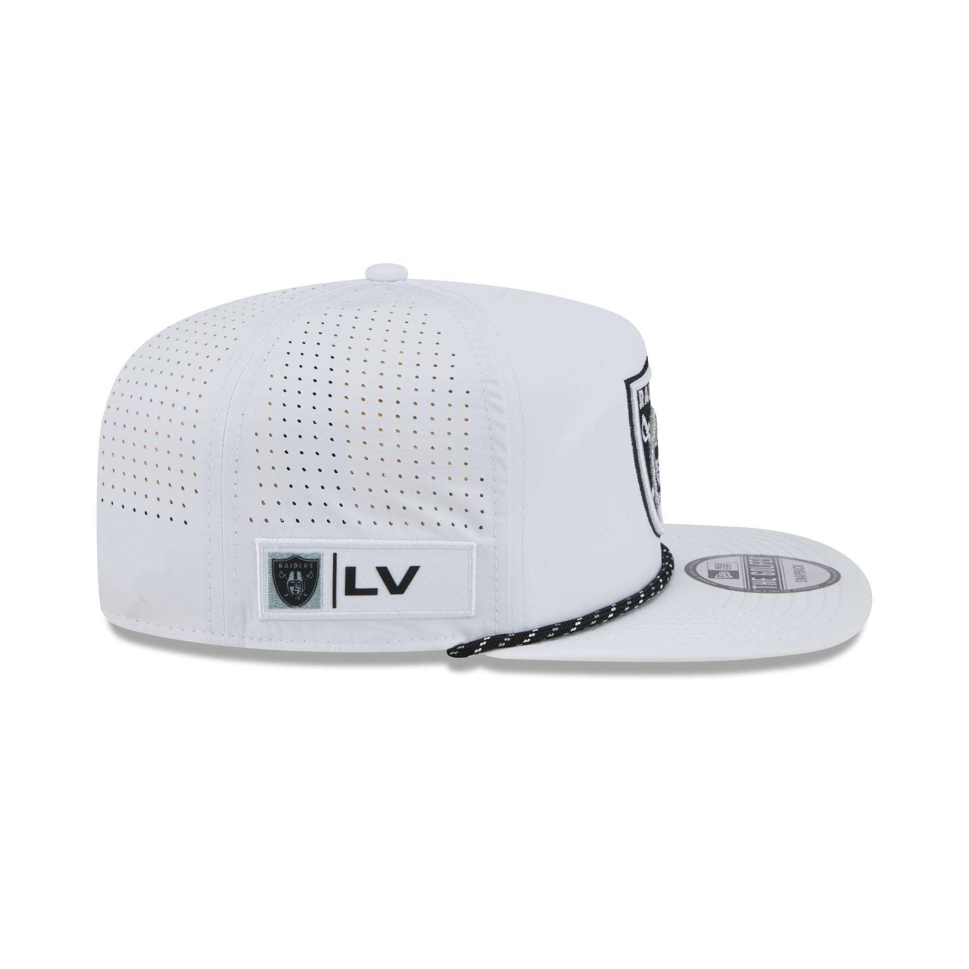 Las Vegas Raiders Optic White Performance Rope Golfer Hat Male Product Image