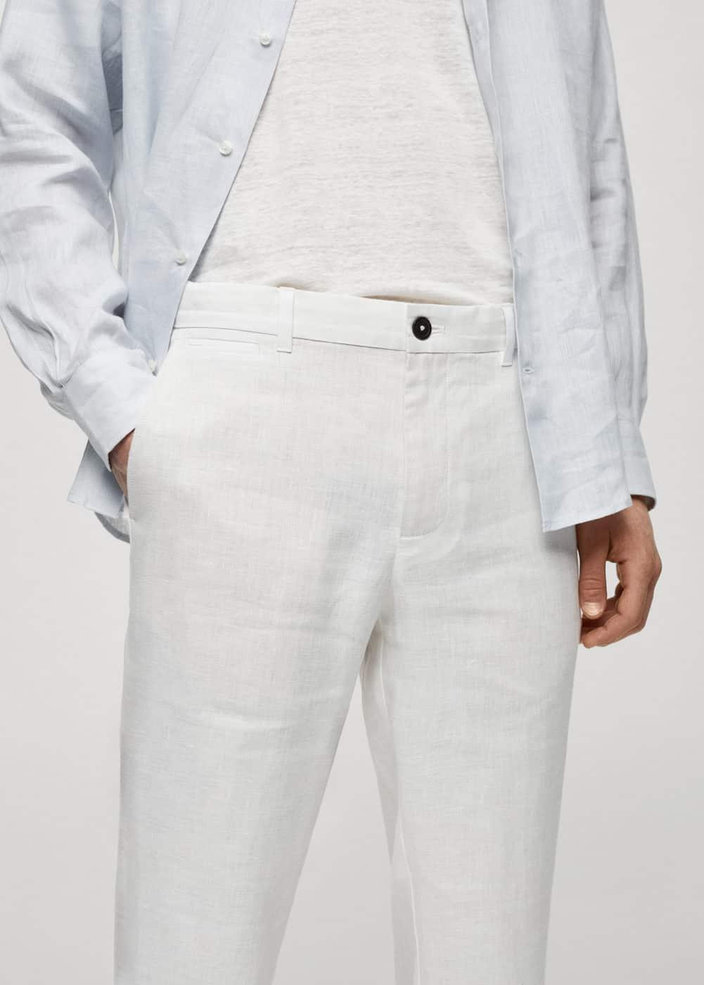 Mango Mens Cotton Trousers Product Image