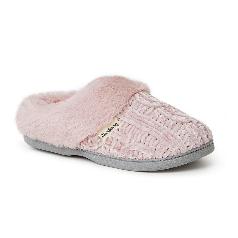 Dearfoams Claire Chenille Women's Clog Slippers, Size: XL, Sleet Product Image