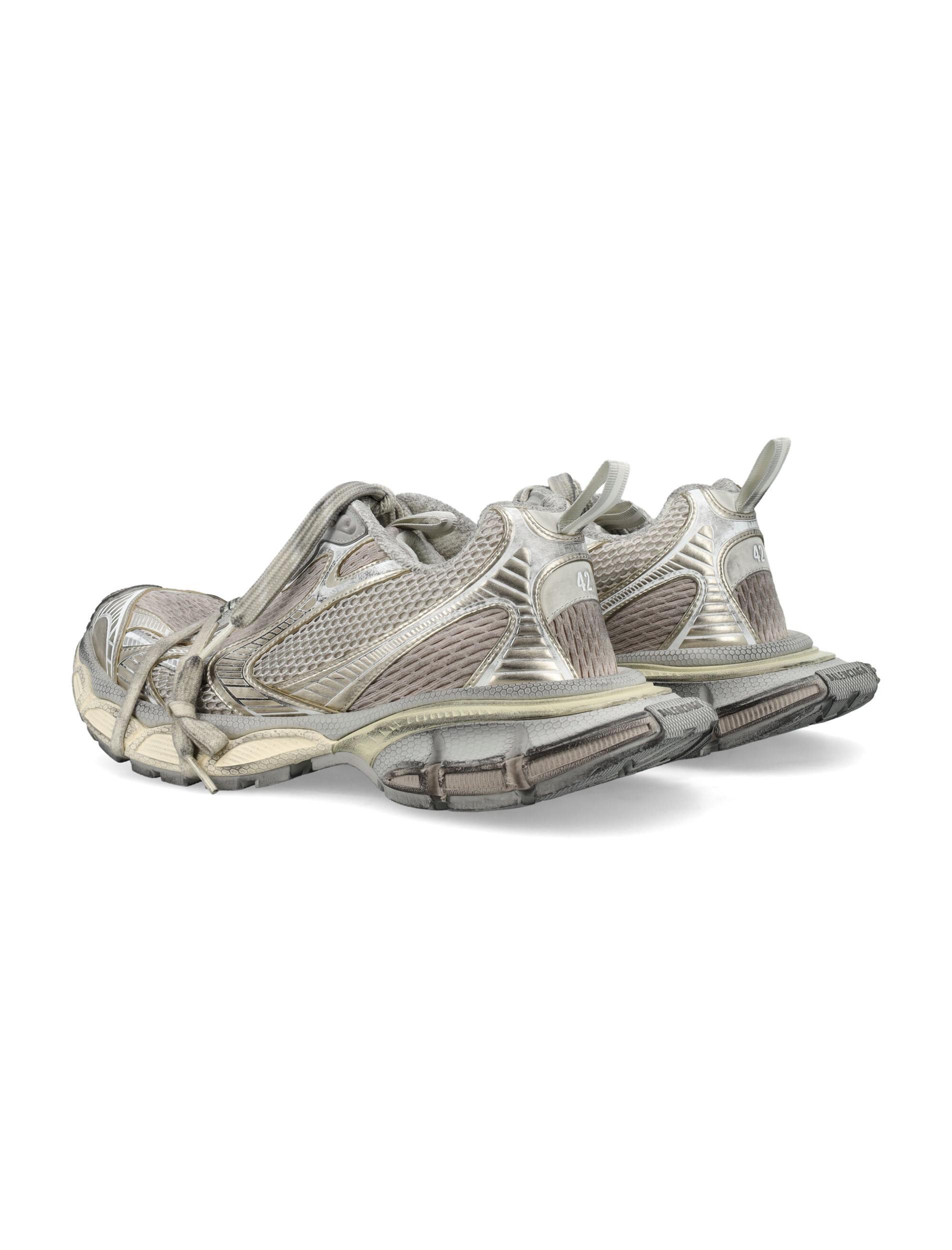 BALENCIAGA Mens Cream Comb 3xl Logo-embossed Mesh Low-top Trainers Product Image