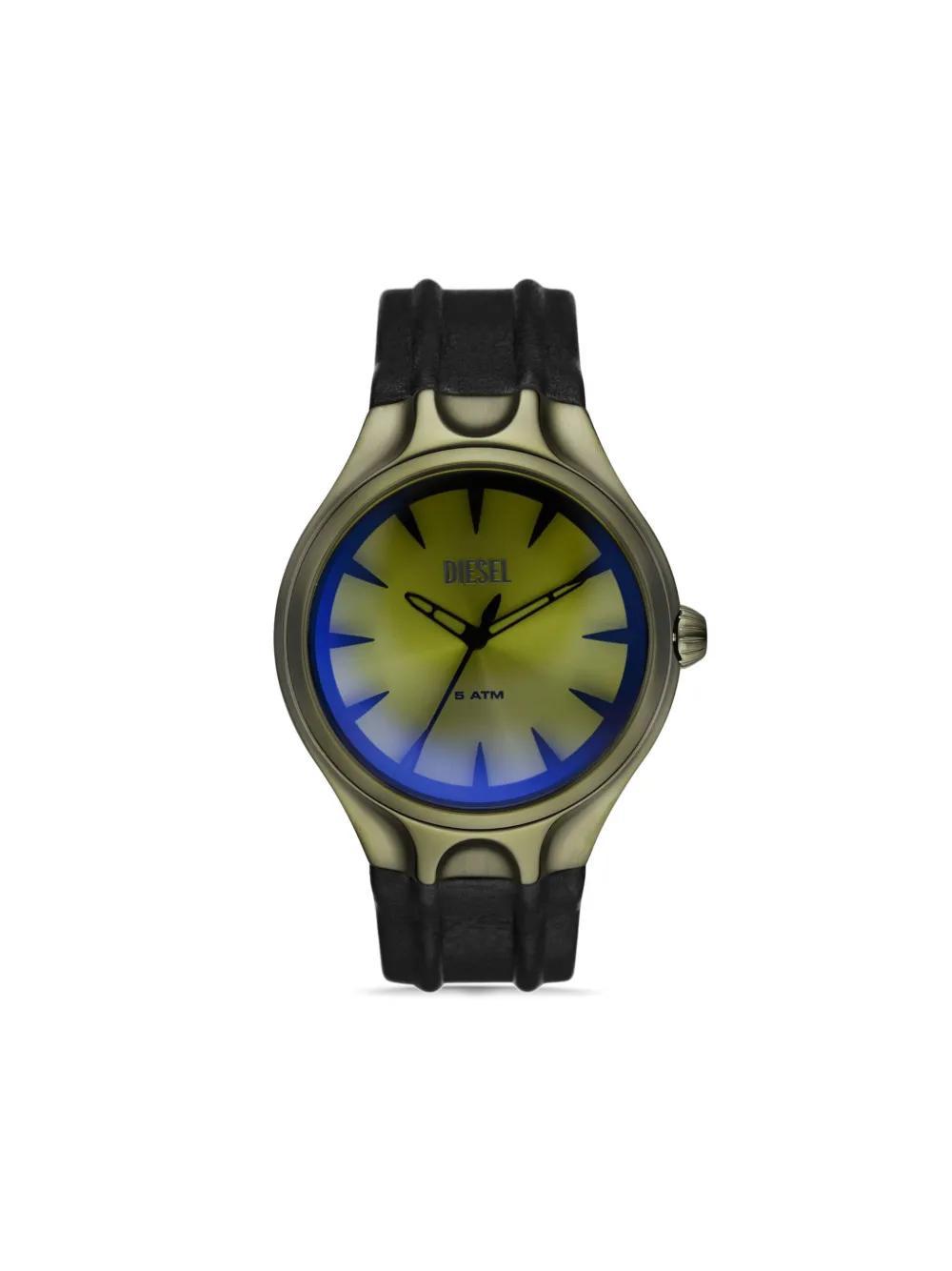 DIESEL Men's Streamline Quartz Three-hand Black Leather 44mm Product Image