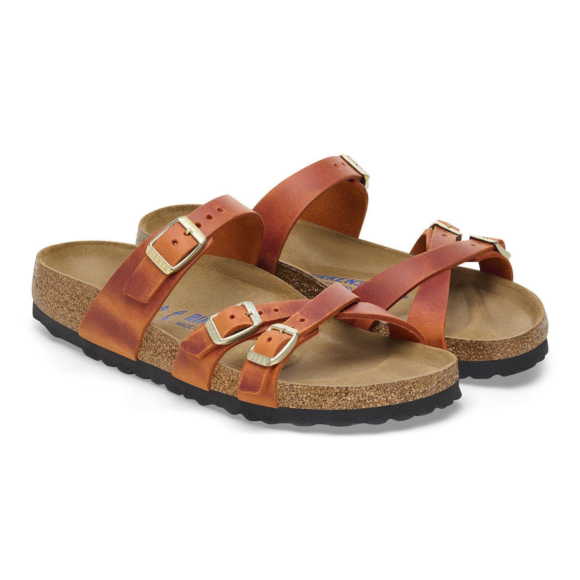 Franca Soft Footbed Oiled Leather Burnt Orange Product Image