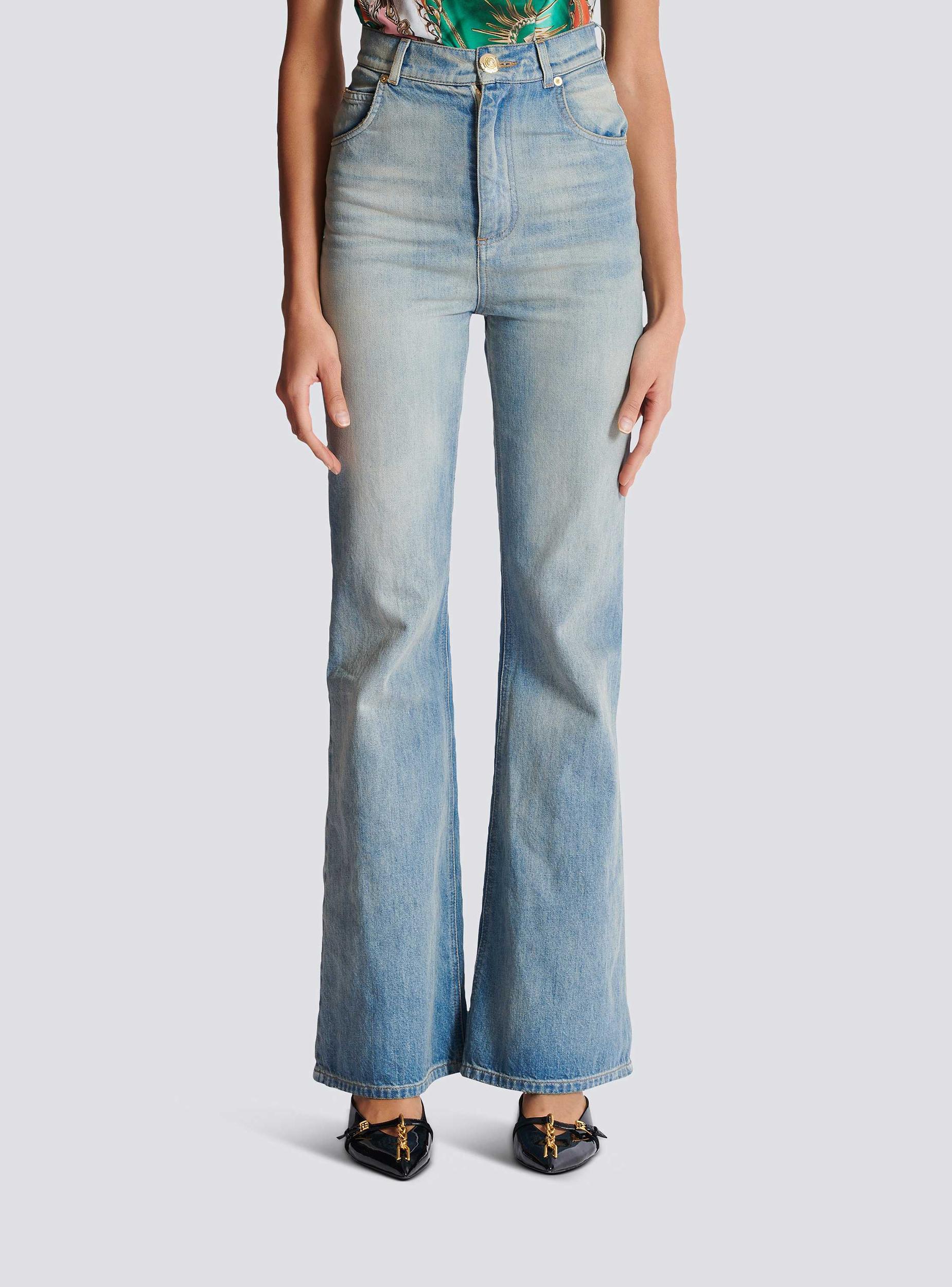 Flared-fit denim jeans Product Image