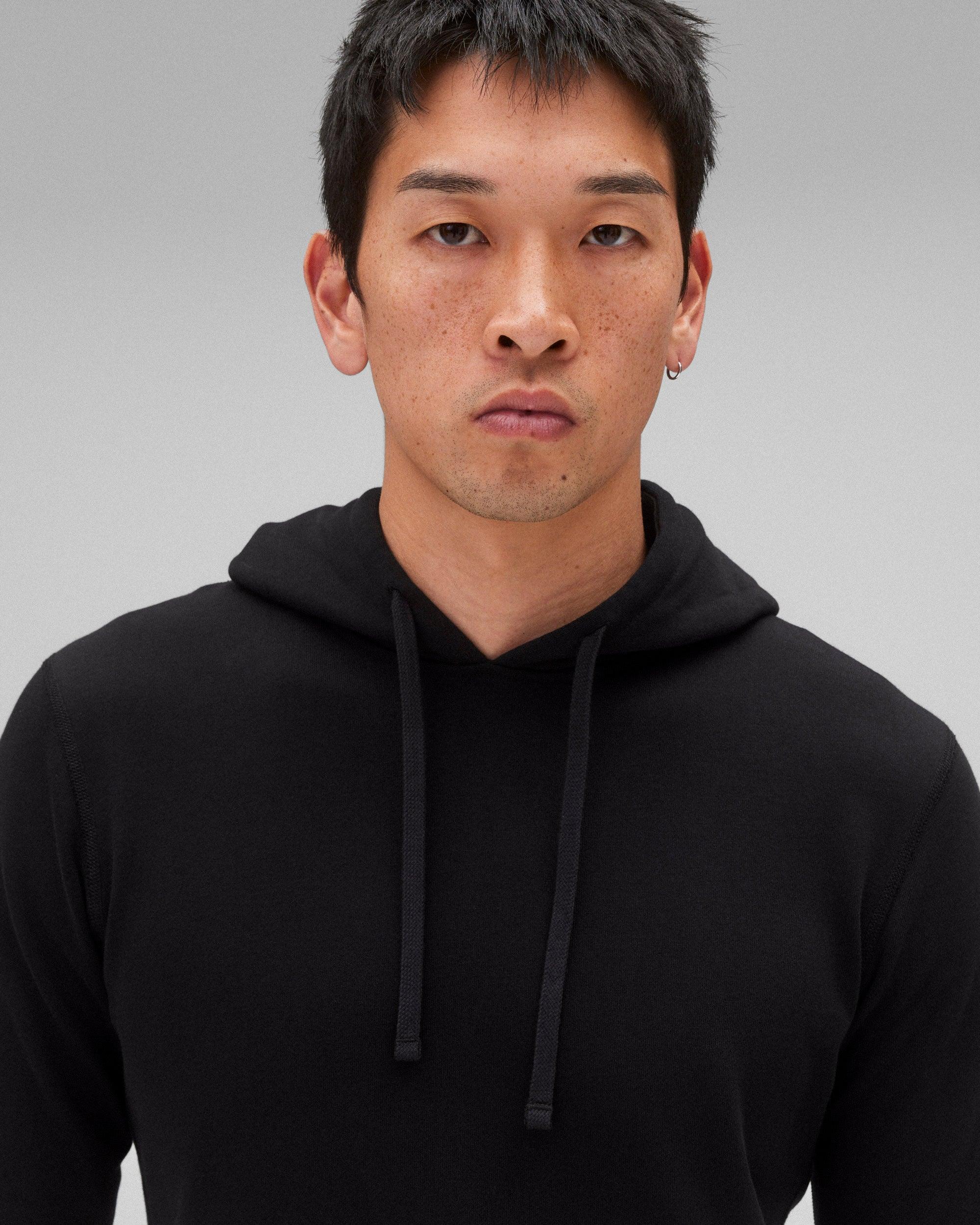 Lightweight Terry Slim Hoodie Male Product Image