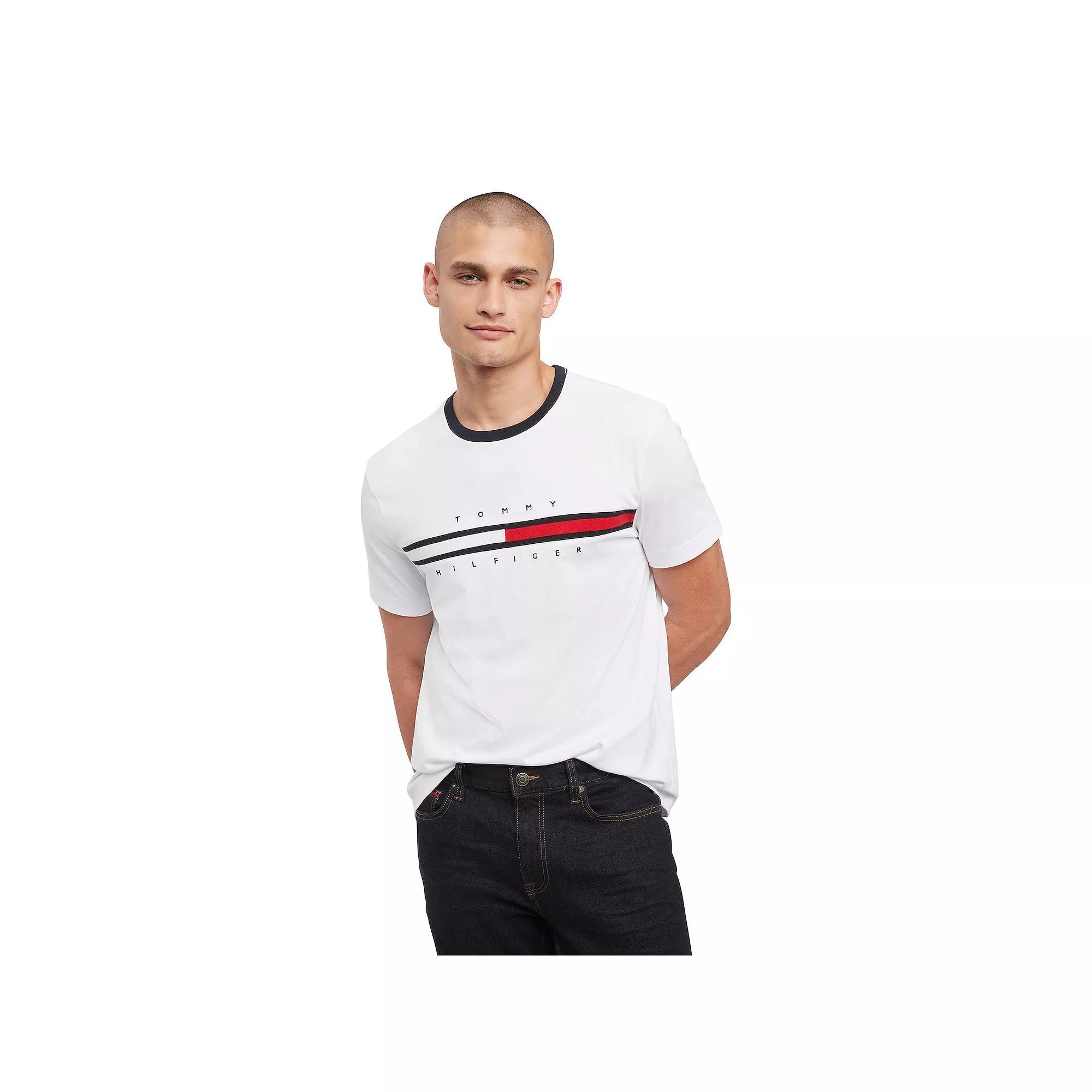 Men's Tommy Hilfiger Tino Logo Tee, Size: XL, Blue Product Image