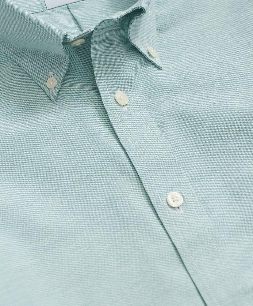 Stretch Cotton Non-Iron Oxford Polo Button Down Collar, Short-Sleeve Shirt Product Image