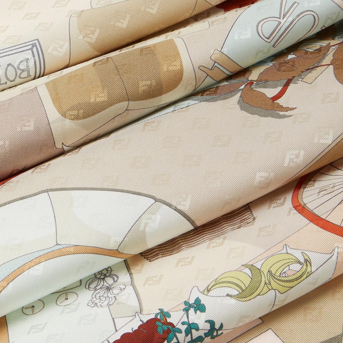 Fendi FoulardOrange silk foulard Product Image