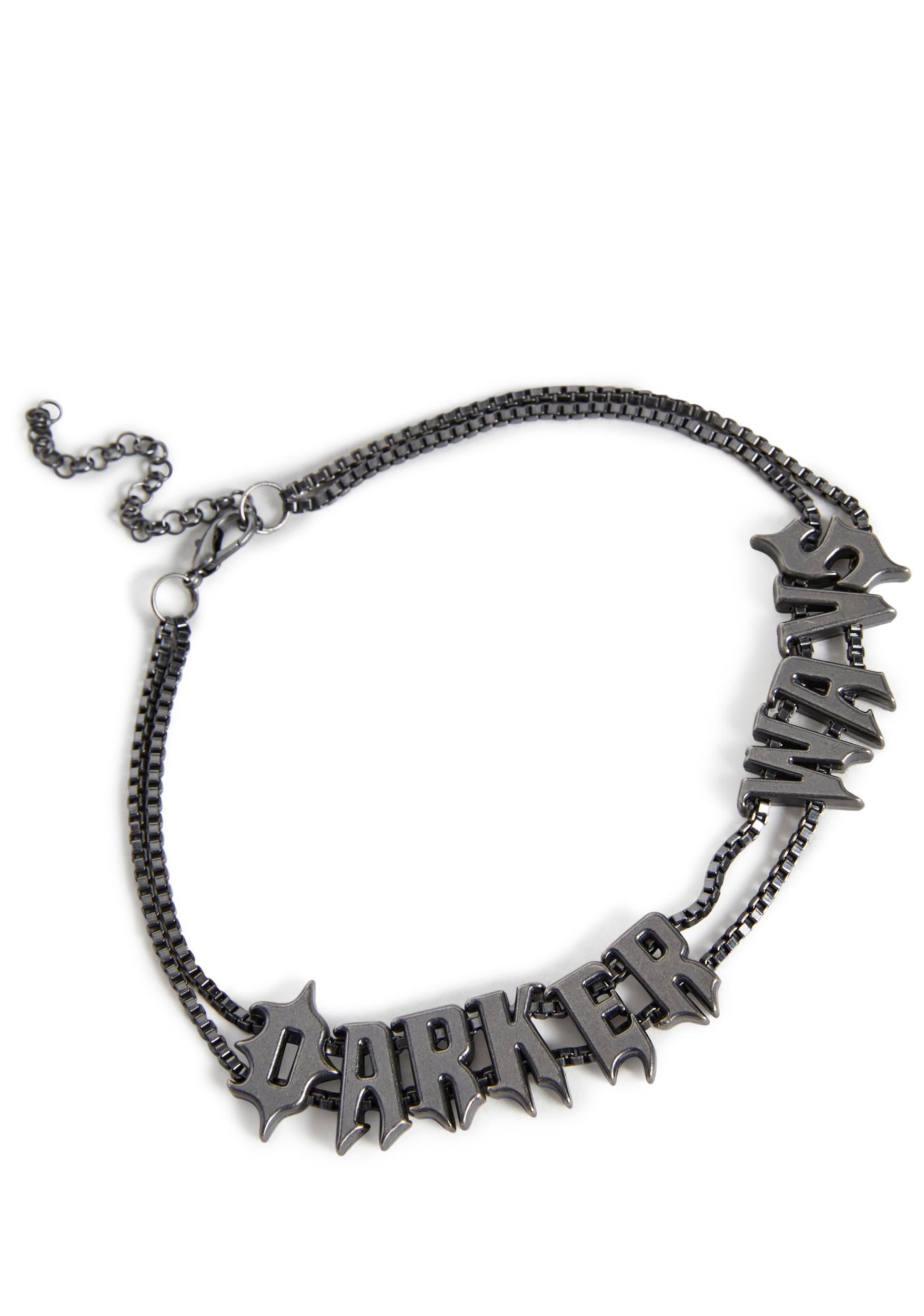 Darker Wavs Chunky Choker Necklace - Silver Product Image