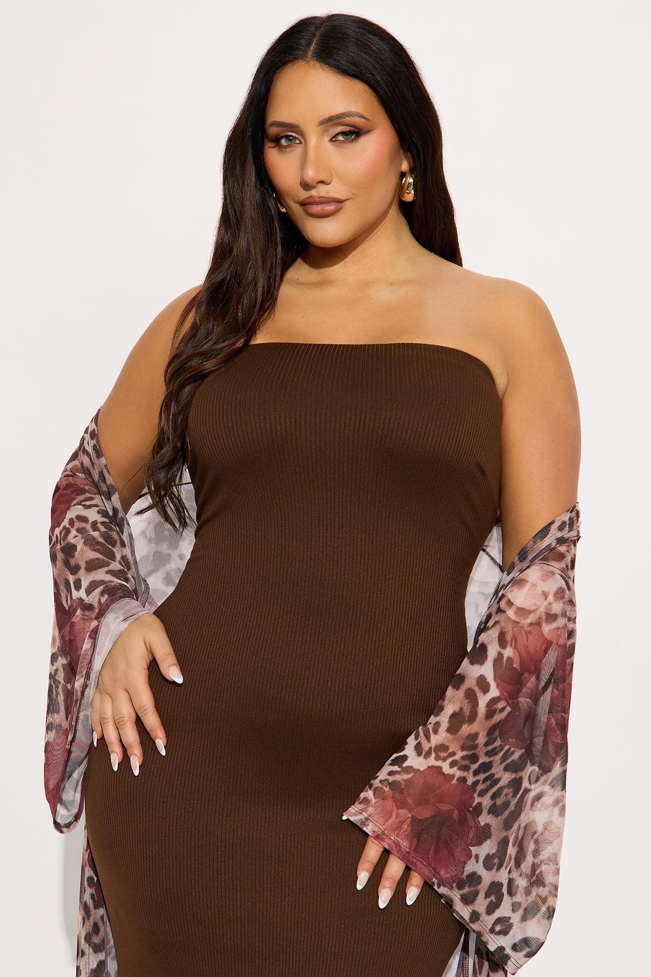 Paloma 2 Piece Maxi Dress - Brown/combo Product Image