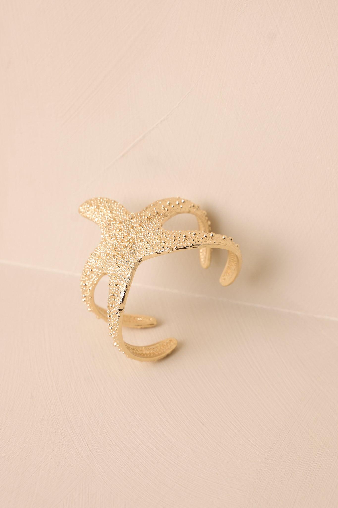Seas Ahead Gold Starfish Bracelet Product Image