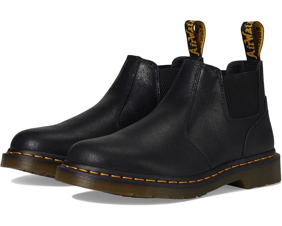 2976 Yellow Stitch Smooth Leather Chelsea Boots Product Image