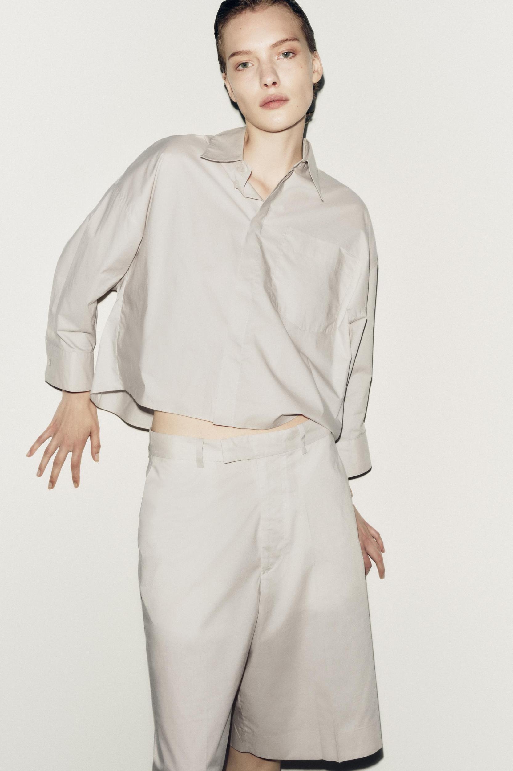 CROPPED POPLIN SHIRT LIMITED EDITION Product Image