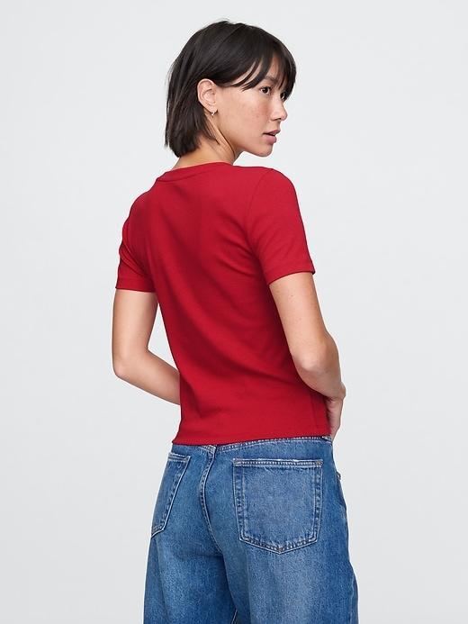 Modern Cropped Logo T-Shirt Product Image
