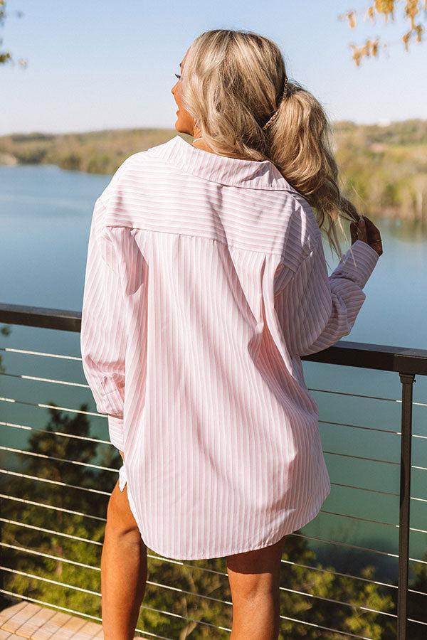 Ready To Unwind Stripe Button Up Product Image