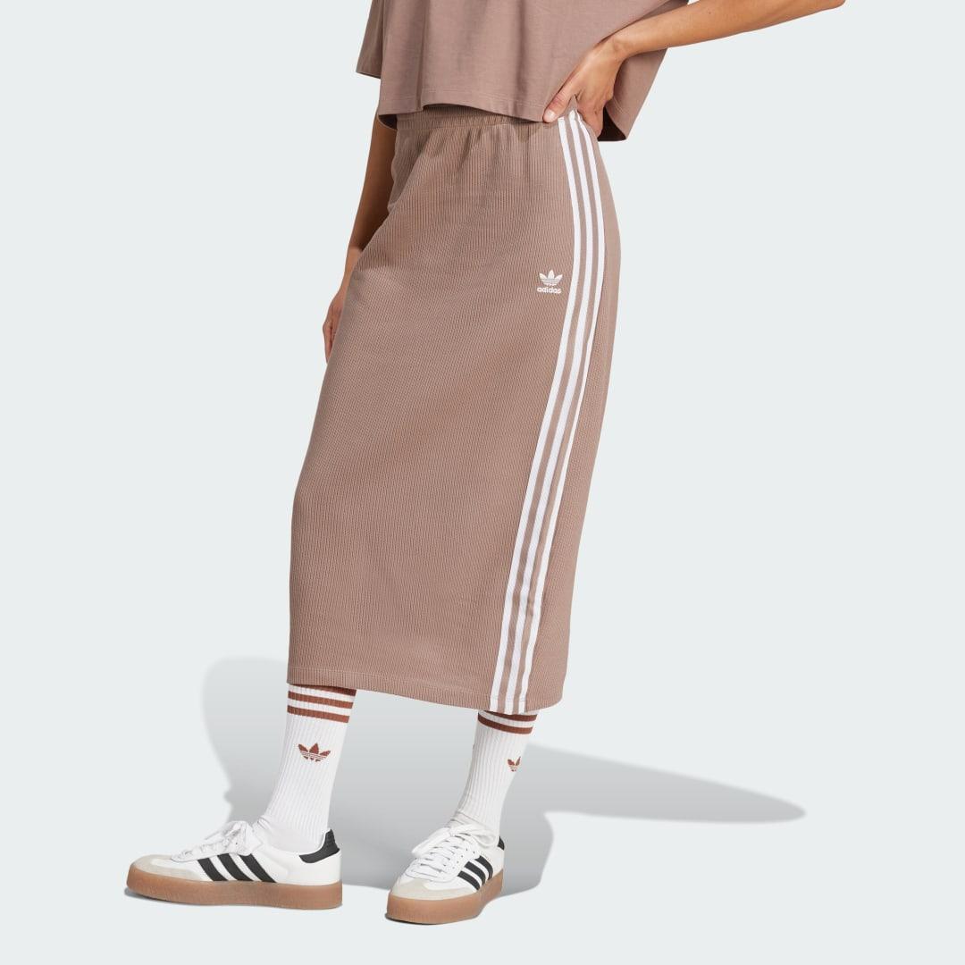 adidas Knit Skirt Trace Brown M Womens Product Image