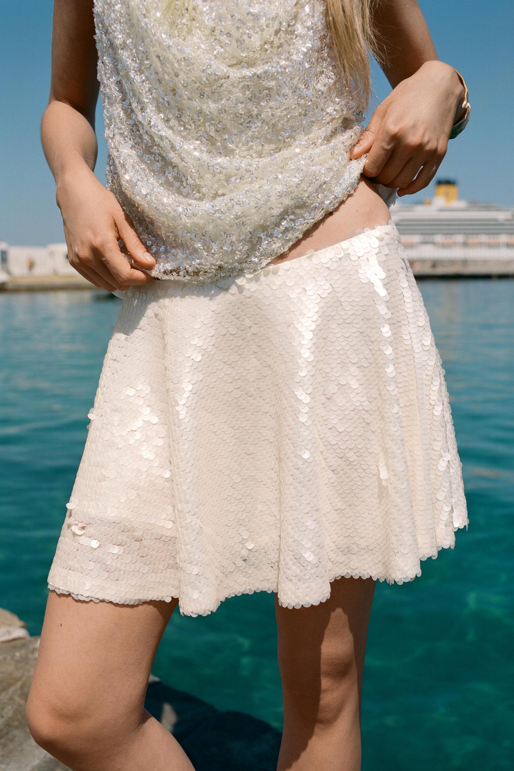 SEQUIN MINI SKORT Product Image