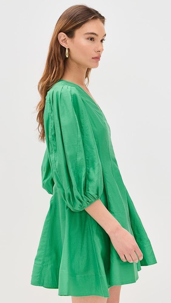English Factory Puff Sleeve Flare Mini Dress | Shopbop Product Image