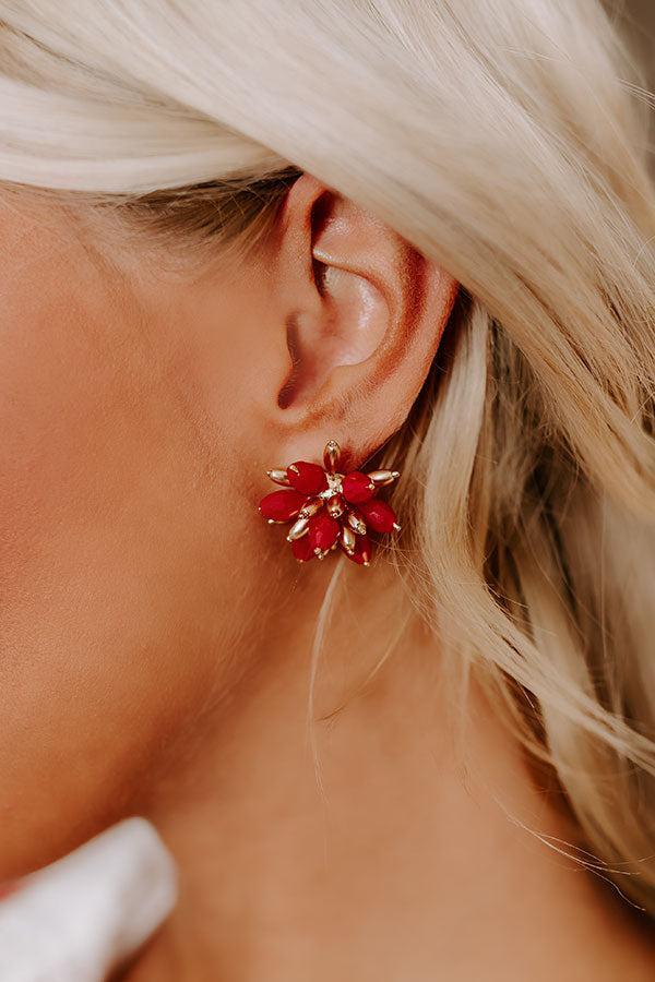 Spotlight Darling Earrings in Red Product Image