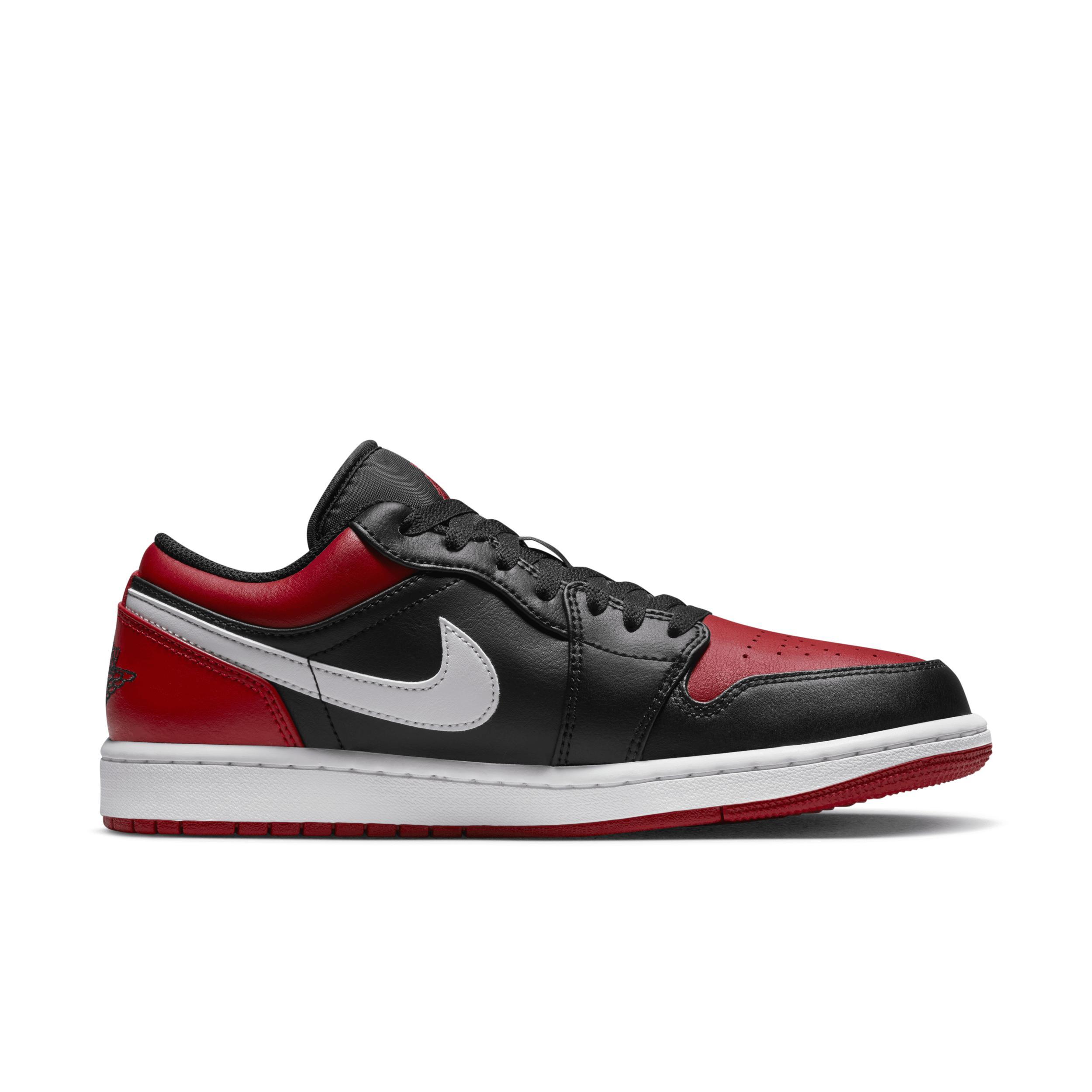 Jordan Mens AJ 1 Low - Shoes Gym Red/Black/White Product Image