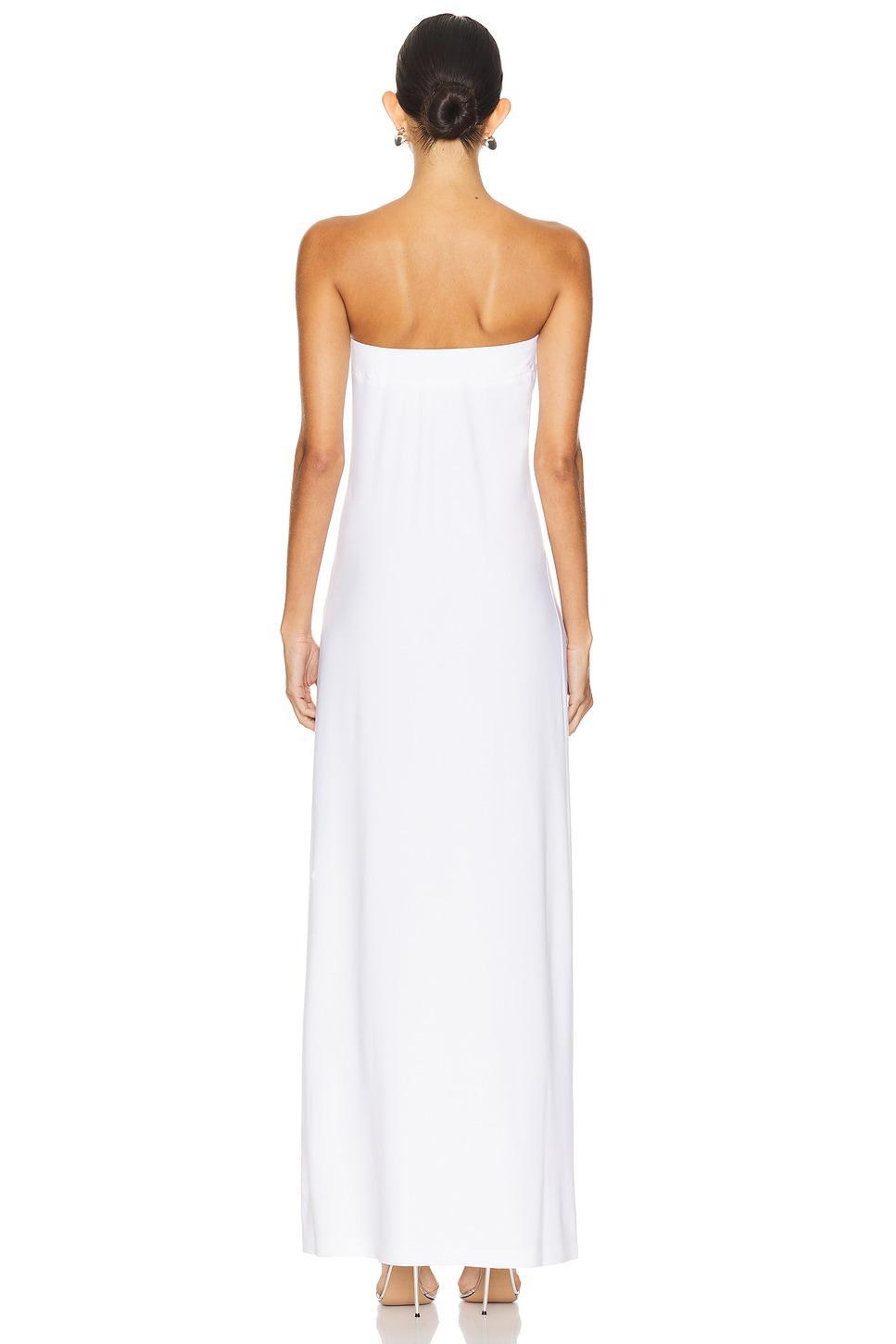 Strapless Tailored Side Slit Gown Norma Kamali Product Image