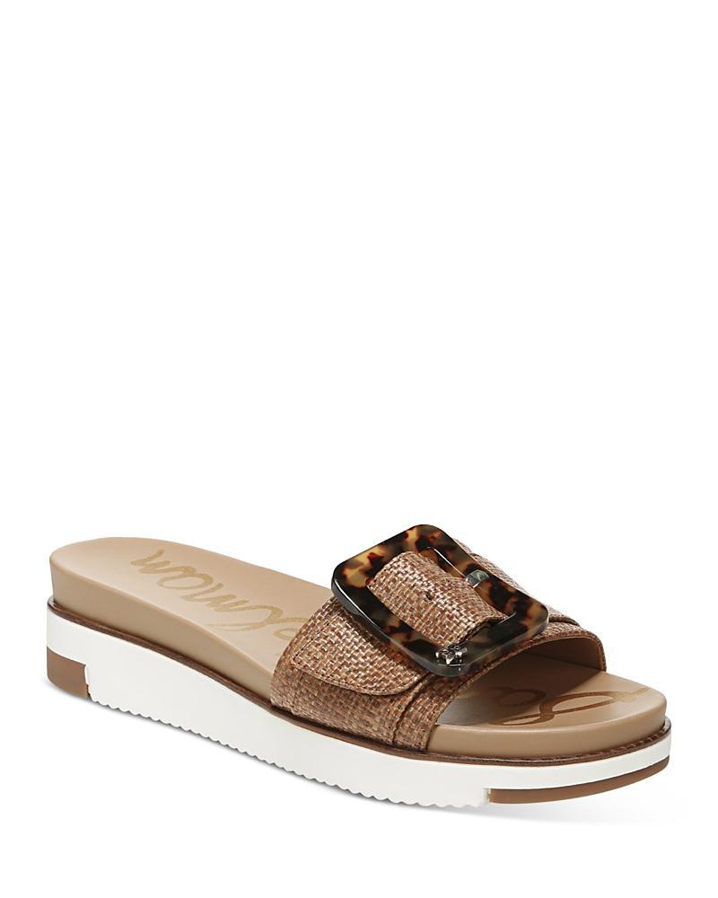 Sam Edelman Womens Ariane Slip On Buckled Wedge Sandals Product Image